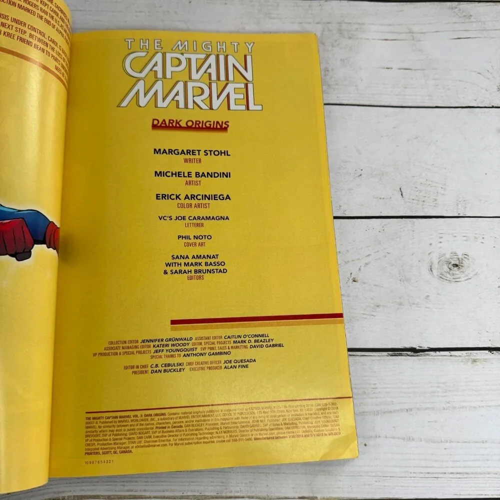 Mighty Captain Marvel Dark Origins‎ TPB Graphic Novel 2018 1st Printing